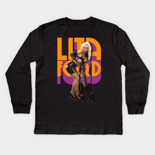 Lita Ford Kids Long Sleeve T-Shirt